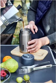 Tazza termica argentata in acciaio inox 340 ml – Black + Blum