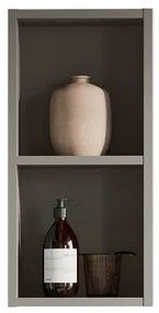 Pensile bagno Brera laccato opaco grigio londra P 17 x L 30 x H 60 cm