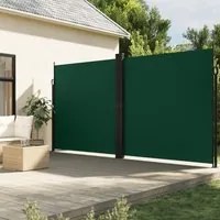 Tenda da Sole Laterale Retrattile Verde Scuro 200x1000 cm 4004770