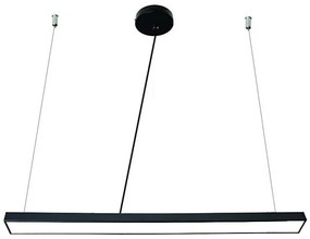 Lampadario LED a sospensione con filo LED/32W/230V 4000K diametro 120 cm nero