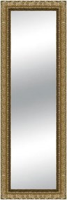 Specchio Matteo rettangolare in legno oro foglia 68 x 168 cm