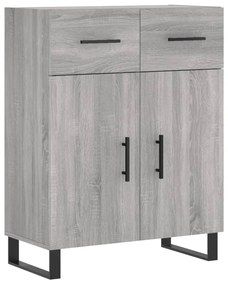 Credenza grigio sonoma 69,5x34x90 cm in legno multistrato