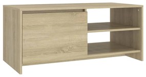 Tavolino da salotto rovere sonoma 102x50x45cm legno multistrato