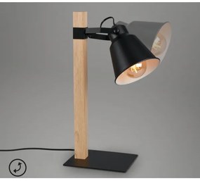 Briloner 7406-015 - Lampada da tavolo TALE 1xE27/25W/230V nero