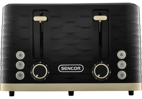Sencor - Tostapane a 4 fette 1600 W/230 V nero/beige