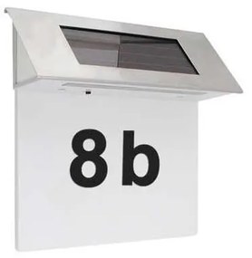 Numero civico solare a LED 600 mAh