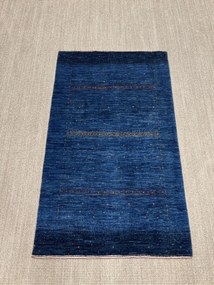 Loribaft Tappeto 140x90 Blu (Iran) Annodato A Mano
