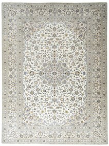 Kashan Tappeto 290x400 Beige (Iran) Annodato A Mano