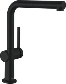 Rubinetto da cucina con doccetta a l Talis M54 nero verniciato satinato HANSGROHE