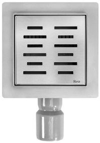 Scarico lineare REA LINE Nickel Brush 12x12