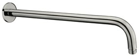 Kit doccia satinato con braccio 35 e soffione 25 in acciaio inox Gemini