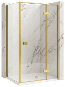 Cabina doccia Rea Atlas 80x80 Brush Gold