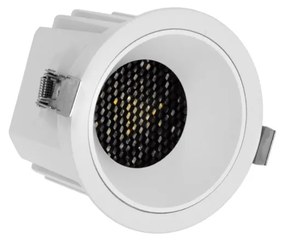 Faro da Incasso Bianco 12W Foro Ø75mm CCT 15°-55° con driver Philips Colore Bianco Variabile CCT