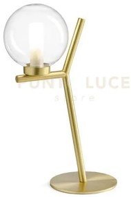 Camely lampada da tavolo 1 luce oro spazzolato attacco g9 d.12cm in...