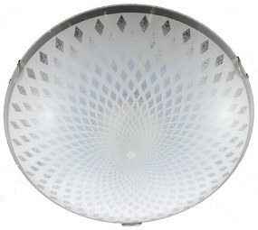 Plafoniera LED neoclassico Diamante, bianco Ø 40 cm, luce naturale, 1660 lumen