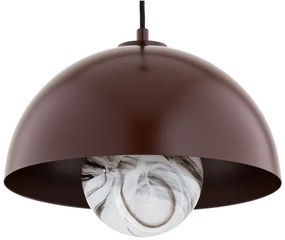 Argon 8444 - Lampadario a sospensione con filo PIAVA 1xE14/7W/230V alabastro marrone