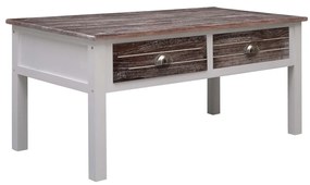 Tavolino Da Salotto Marrone 100x50x45 Cm İn Legno /