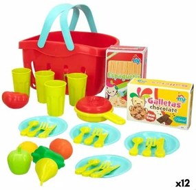 Set di Alimenti giocattolo Colorbaby Utensili e accessori per la cucina 33 Pezzi (12 Unità)