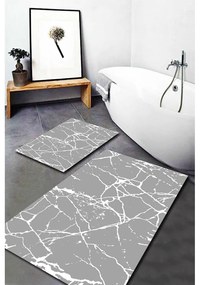 Tappetini da bagno grigi in set da 2 60x100 cm - Mila Home