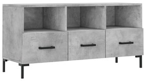 Mobile Porta TV Grigio Cemento 102x36x50 cm Legno Multistrato