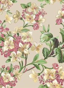 Coordonne Carta da parati Flowery - Beige