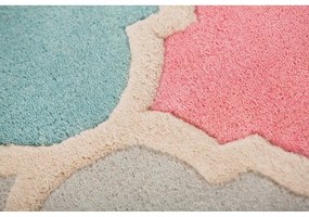 Tappeto in lana rosa 80x150 cm Rosella - Flair Rugs