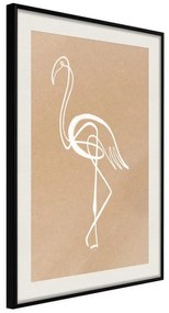 Poster  Lonely Bird  Cornice Quadri Cornice nera con pass-partout, Larghezza x Altezza Home decor 20x30