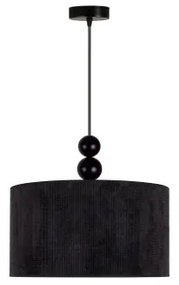 Duolla - Lampadario a sospensione con filo LYON 1xE27/15W/230V diametro 40 cm nero