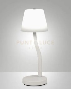 Ibla lampada da tavolo bianca a led 3000k - 9w - 750 lm dimmerabile...