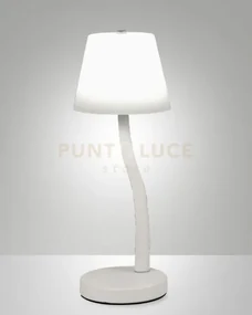 Ibla lampada da tavolo bianca a led 3000k - 9w - 750 lm dimmerabile...