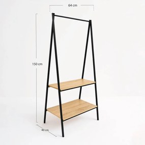 Appendiabiti Legno con Ripiani Syen