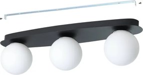 Eglo 902092 - Plafoniera LED per bagno CASTROVIDO 3xG9/4,2W/230V IP44 nera