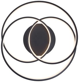 Brilliant - Plafoniera LED LABYRINTH LED/40W/230V diametro 39,5 cm nero