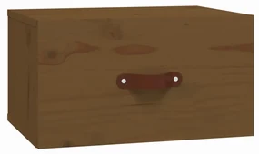 Comodini a muro 2 pz miele 40x29,5x22 cm