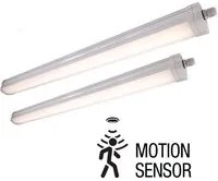 Lampada LED lineare industriale LED Tri-Proof sensore movimento plafoniera impermeabile IP65 IN OUT 24W 230V