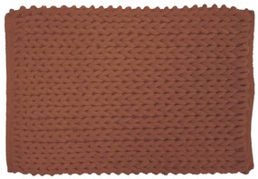 Tappetino per il bagno color terracotta 50x80 cm Ariel – douceur d'intérieur