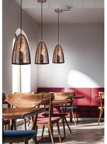 Lampadario a sospensione con filo SFINKS 1xE27/60W/230V rame