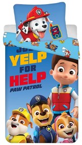 Biancheria da letto per bambini in cotone per letto singolo 140x200 cm Paw Patrol - Jerry Fabrics