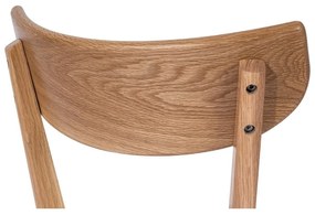 Sedia da pranzo in rovere con seduta nera Arch - Bonami Essentials