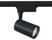 Faretto a LED per Sistema Illuminazione Binario 6W 3000K in Alluminio Vuoro Nero