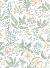 Sandberg Carta da parati Huset i Solen - Spring Green