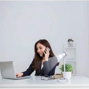 Grundig - Lampada da scrivania a LED con ricarica wireless e altoparlante 3 in 1 LED/15 W/5 V