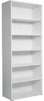 Libreria 6 Ripiani 72,3x34,1x177,1 cm in Truciolare Nobilitato Bianca