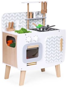 Cucina per bambini in legno - bianca con accessori