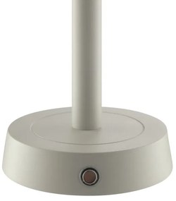 Brilliant - Lampada da tavolo LED a sfioramento dimmerabile ricaricabile RAZOR LED/2,5W/5V 2700K IP44 grigia