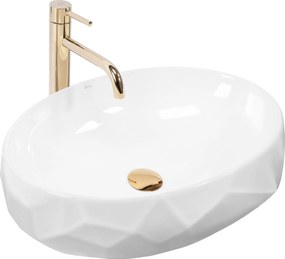 Lavabo da appoggio in ceramica REA Maya