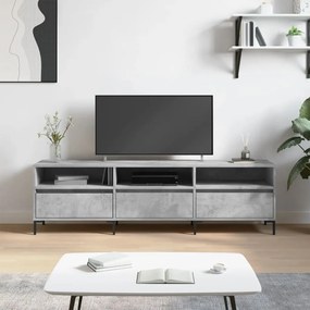 Mobile Tv Grigio Cemento 150x30x44,5 Cm Legno Multistrato /