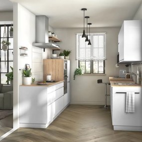 Fianco per mobile cucina DELINIA ID Tokyo bianco opaco L 60 x H 137.6 cm