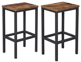 Sgabello da bar LOE marrone/nero