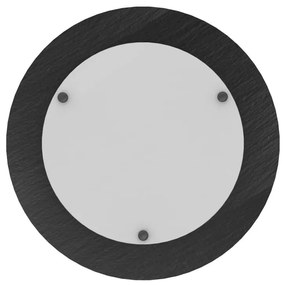 Plafoniera LED Ardesia, 30W Ø 55 cm argento IP20 bianco naturale, 4940 lumen LUMICOM